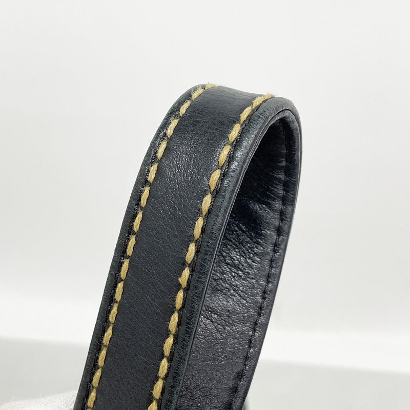 【6ie7148】シャネル トートバッグ ワイルドステッチ ラムスキン ブラック ゴールド金具【中古】レディース