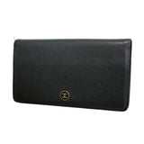 【6ie7149】シャネル 長財布 ココボタン レザー ブラック ゴールド金具【中古】レディース