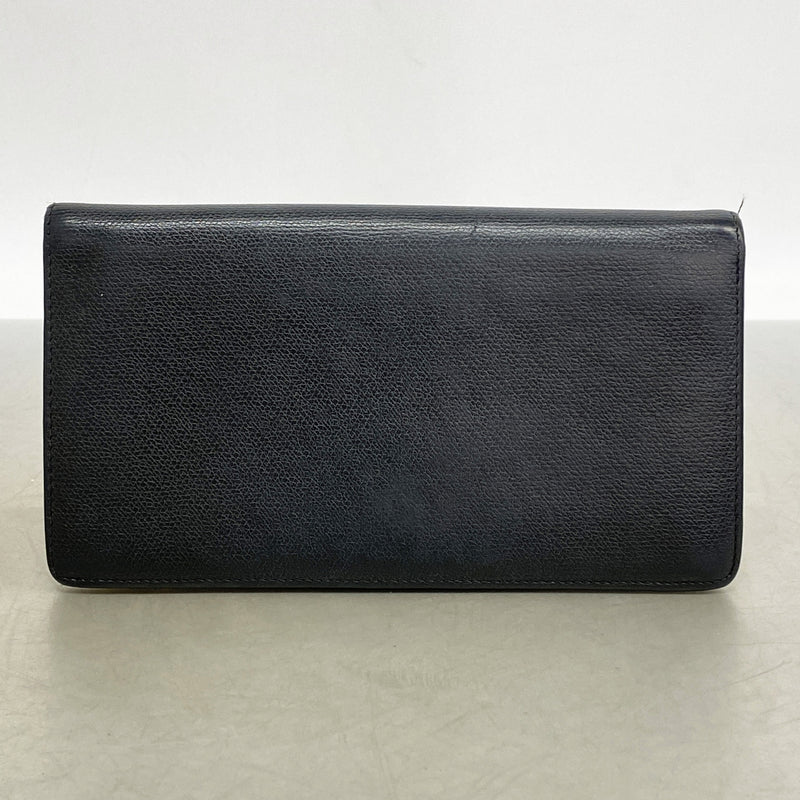 【6ie7149】シャネル 長財布 ココボタン レザー ブラック ゴールド金具【中古】レディース