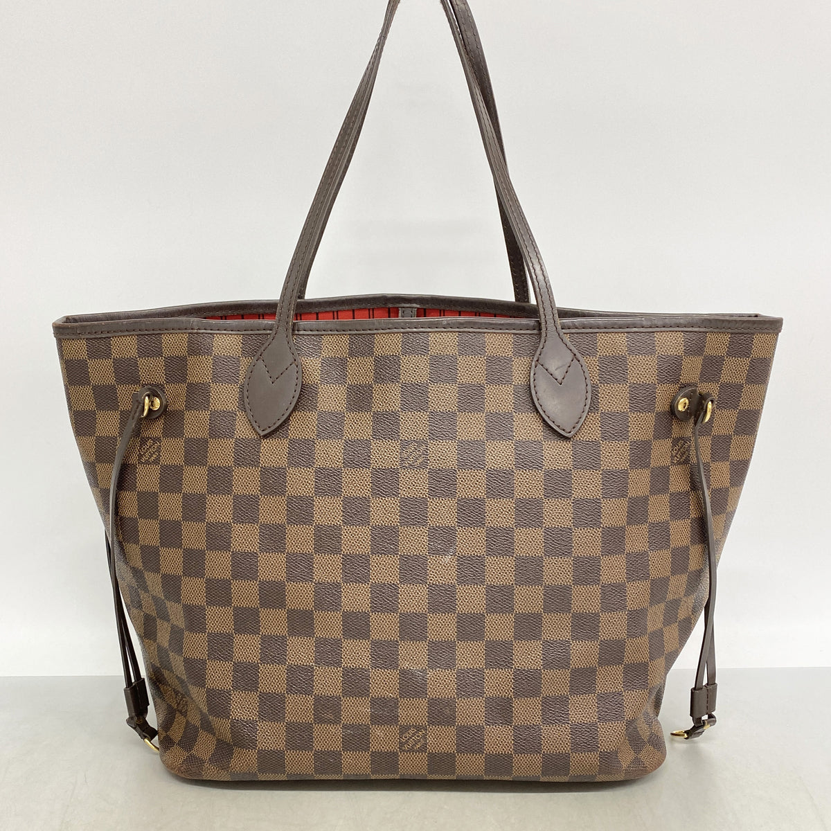 【6ie7153】ルイヴィトン トートバッグ ダミエ ネヴァーフルMM N41358 エベヌ【中古】レディース