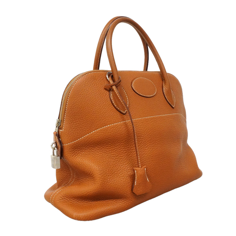 【6ie7161】エルメス ハンドバッグ ボリード35 トリヨンクレマンス ゴールド シルバー金具 □I刻印 2wayバッグ【中古】レディース