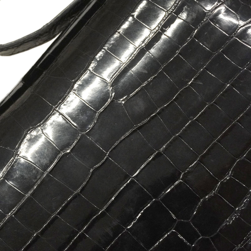 【6ie7163】エルメス ショルダーバッグ コンスタンスミニ ポロサス ブラック ゴールド金具 □C刻印【中古】レディース