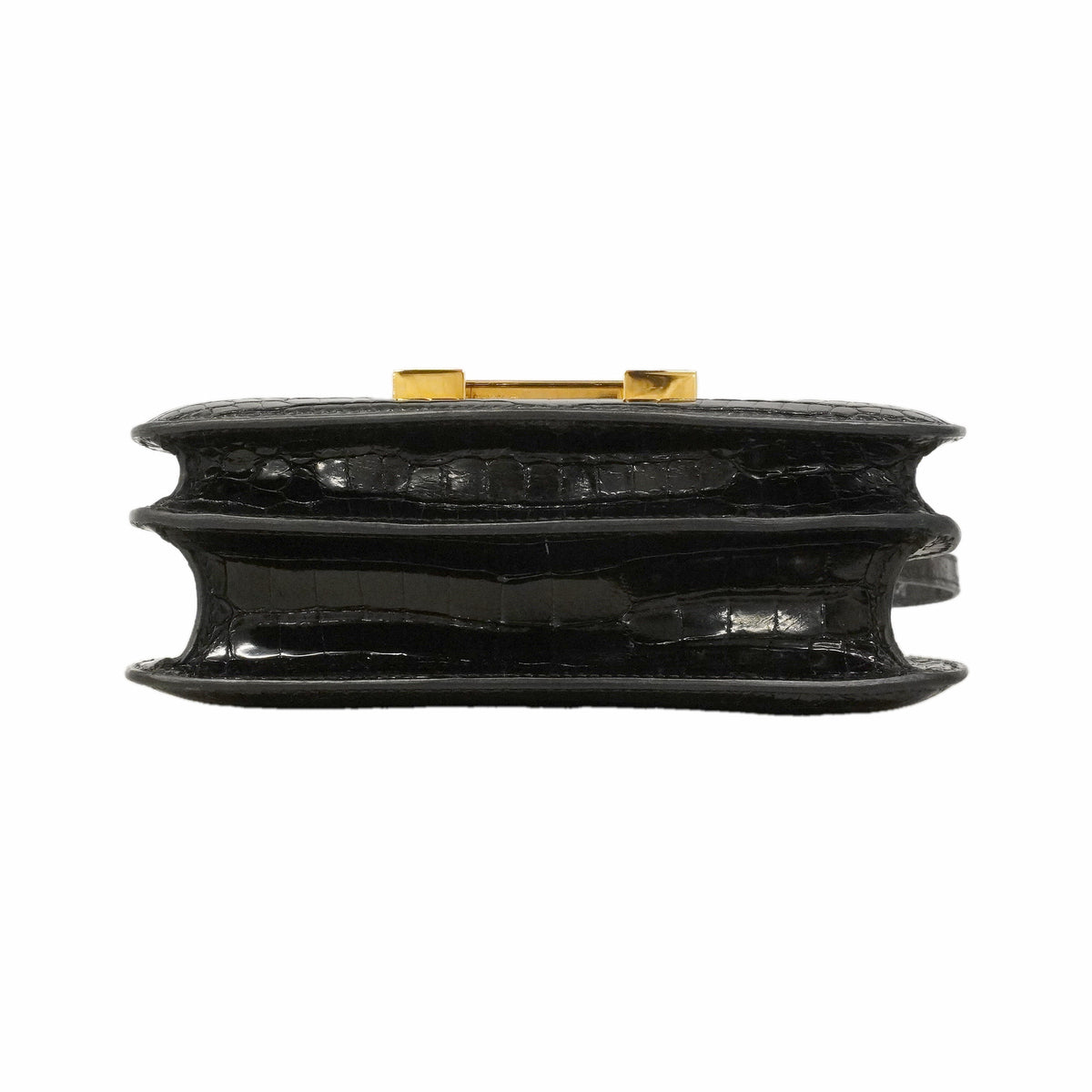 【6ie7163】エルメス ショルダーバッグ コンスタンスミニ ポロサス ブラック ゴールド金具 □C刻印【中古】レディース
