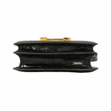【6ie7163】エルメス ショルダーバッグ コンスタンスミニ ポロサス ブラック ゴールド金具 □C刻印【中古】レディース