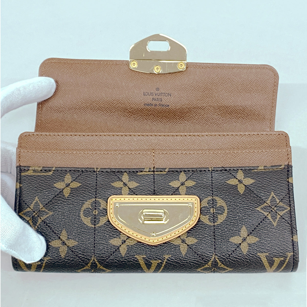 【6ie7166】ルイヴィトン 長財布 モノグラム・エトワール ポルトフォイユサラ M66556 ブラウン【中古】レディース