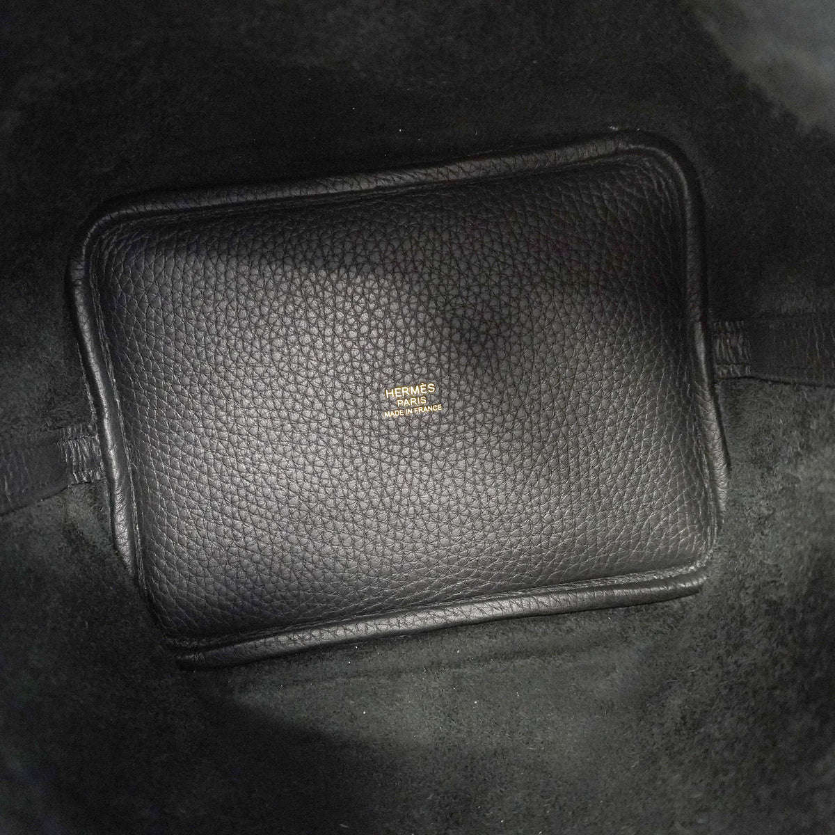 【6ie7169】エルメス ハンドバッグ ピコタンロックPM トリヨンクレマンス ブラック ゴールド金具 K刻印【中古】レディース