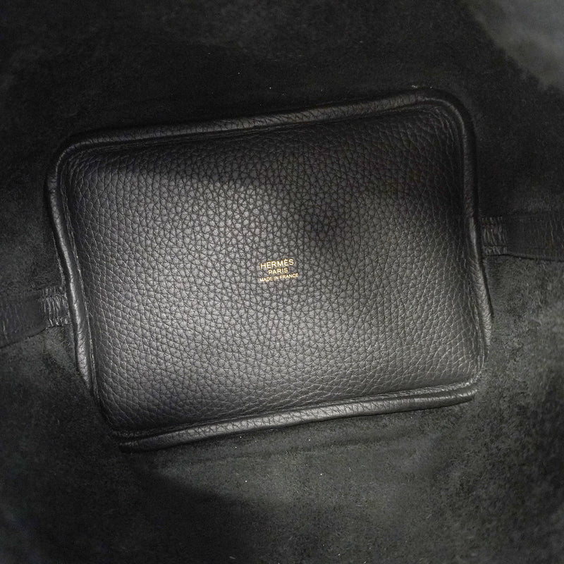 【6ie7169】エルメス ハンドバッグ ピコタンロックPM トリヨンクレマンス ブラック ゴールド金具 K刻印【中古】レディース