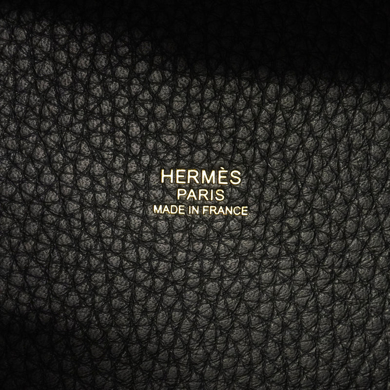 【6ie7169】エルメス ハンドバッグ ピコタンロックPM トリヨンクレマンス ブラック ゴールド金具 K刻印【中古】レディース