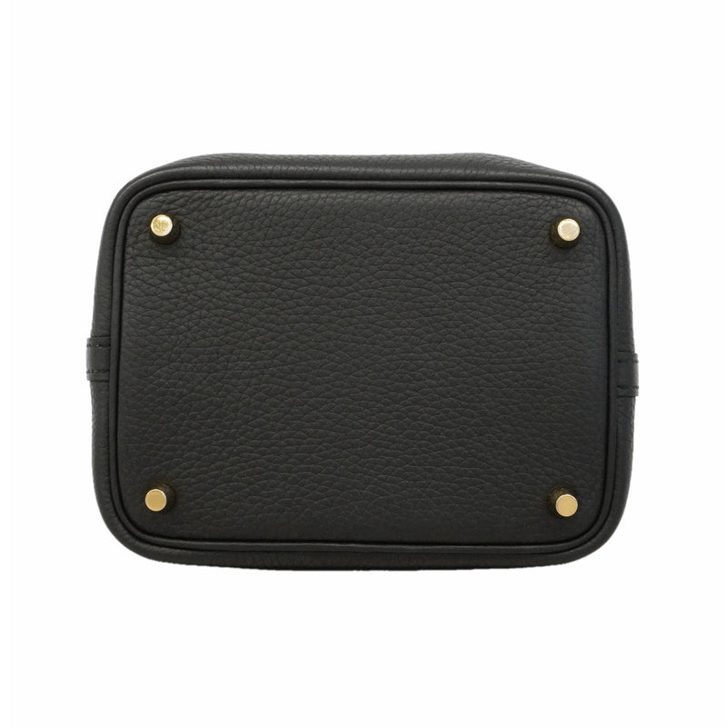 【6ie7169】エルメス ハンドバッグ ピコタンロックPM トリヨンクレマンス ブラック ゴールド金具 K刻印【中古】レディース