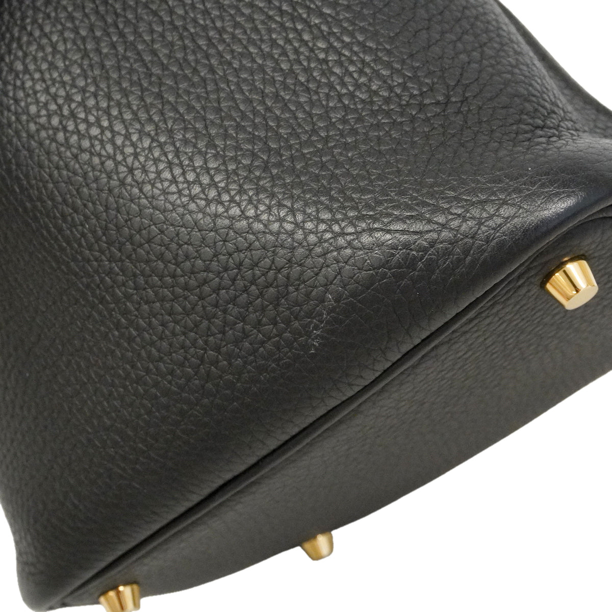 【6ie7169】エルメス ハンドバッグ ピコタンロックPM トリヨンクレマンス ブラック ゴールド金具 K刻印【中古】レディース