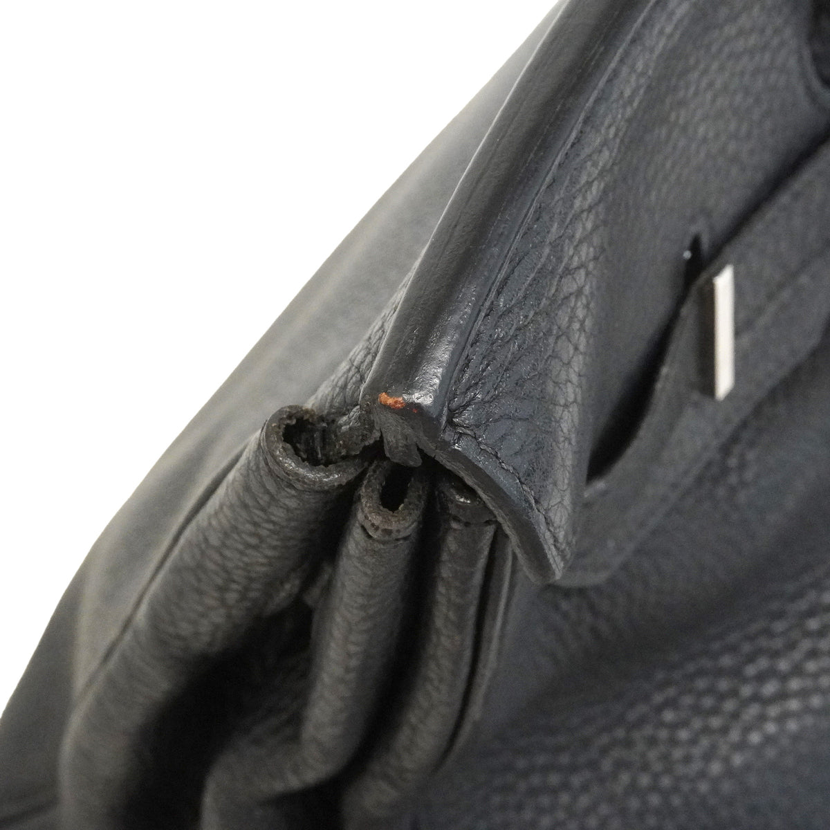 【6ie7170】エルメス ハンドバッグ バーキン35 トリヨンクレマンス ブラック シルバー金具 □K刻印【中古】レディース