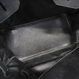 【6ie7170】エルメス ハンドバッグ バーキン35 トリヨンクレマンス ブラック シルバー金具 □K刻印【中古】レディース