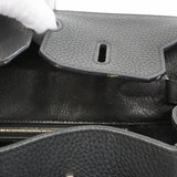 【6ie7170】エルメス ハンドバッグ バーキン35 トリヨンクレマンス ブラック シルバー金具 □K刻印【中古】レディース