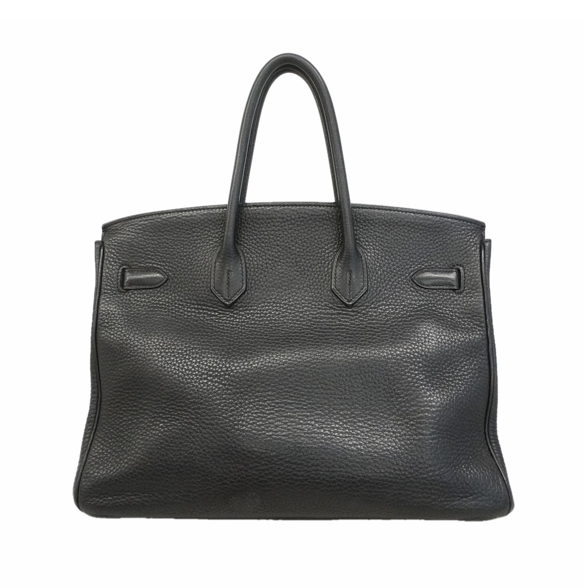 【6ie7170】エルメス ハンドバッグ バーキン35 トリヨンクレマンス ブラック シルバー金具 □K刻印【中古】レディース
