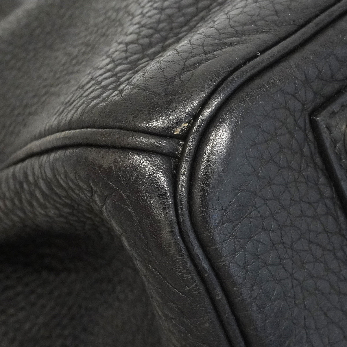 【6ie7170】エルメス ハンドバッグ バーキン35 トリヨンクレマンス ブラック シルバー金具 □K刻印【中古】レディース
