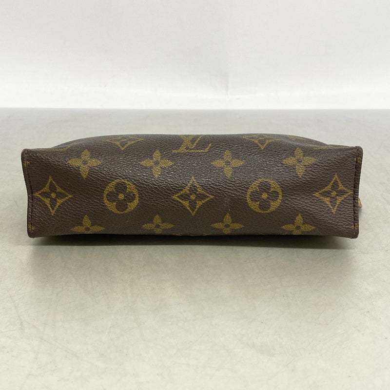 【6ie7178】ルイヴィトン ポーチ モノグラム ポッシュトワレット19 M47544 ブラウン【中古】レディース