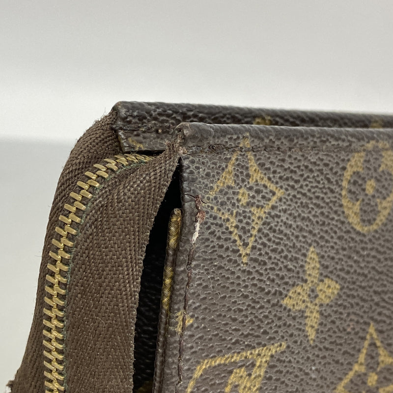 【6ie7178】ルイヴィトン ポーチ モノグラム ポッシュトワレット19 M47544 ブラウン【中古】レディース