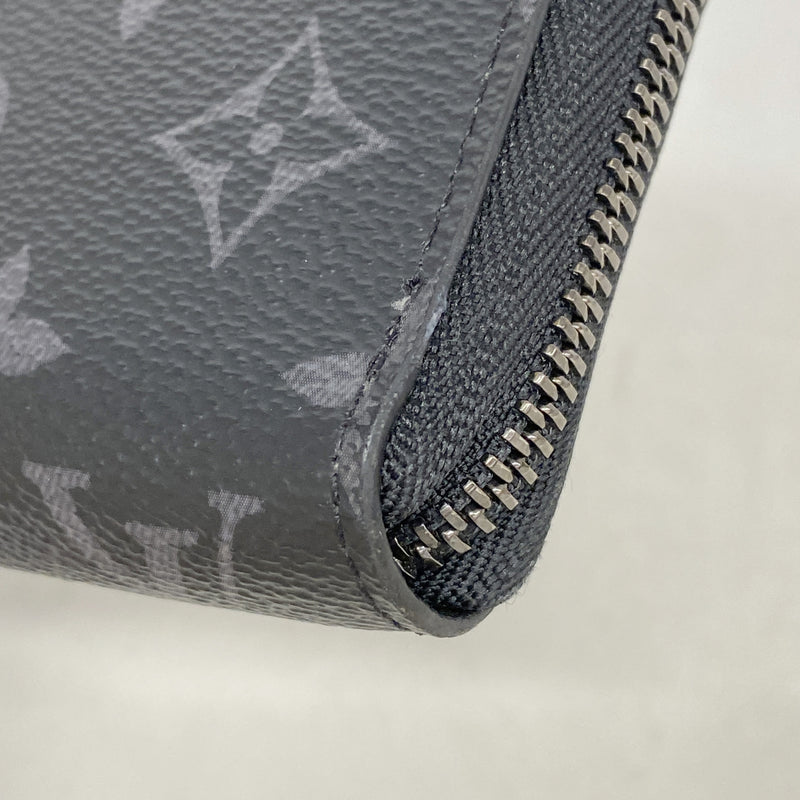 【6ie7179】ルイヴィトン 長財布 モノグラム・エクリプス ジッピーウォレットホリゾンタル M11611 ブラック【中古】メンズ