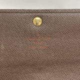 【6ie7180】ルイヴィトン 長財布 ダミエ ポルトフォイユサラ N61734 エベヌ【中古】レディース
