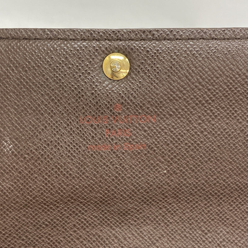 【6ie7180】ルイヴィトン 長財布 ダミエ ポルトフォイユサラ N61734 エベヌ【中古】レディース