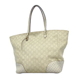 【6ie7183】グッチ トートバッグ グッチシマ 323671 レザー ベージュ ゴールド金具【中古】レディース