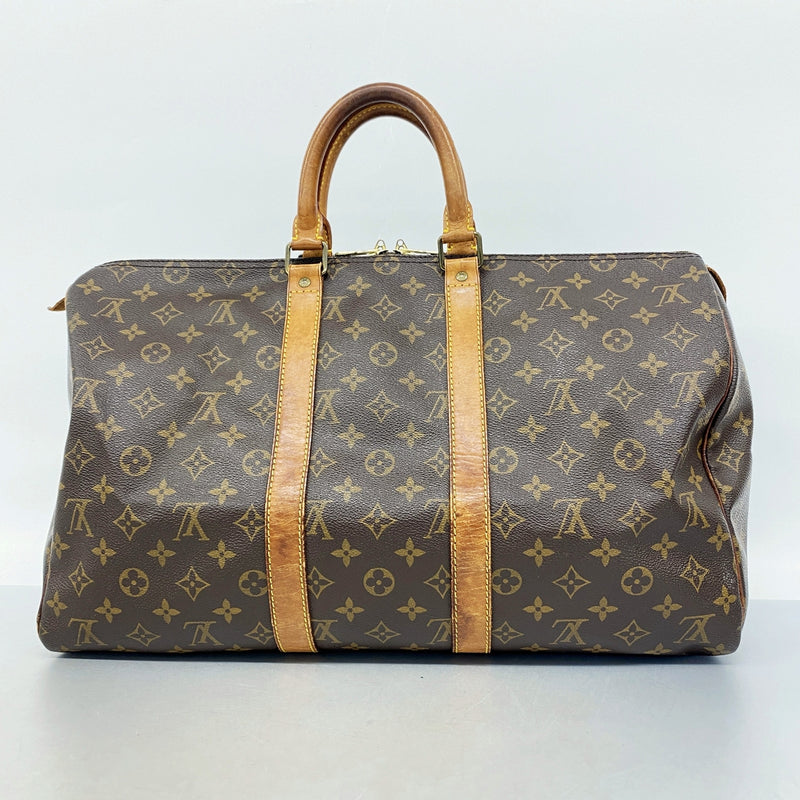 【6ie7185】ルイヴィトン ボストンバッグ モノグラム キーポル45 M41428 ブラウン【中古】メンズ レディース ユニセックス