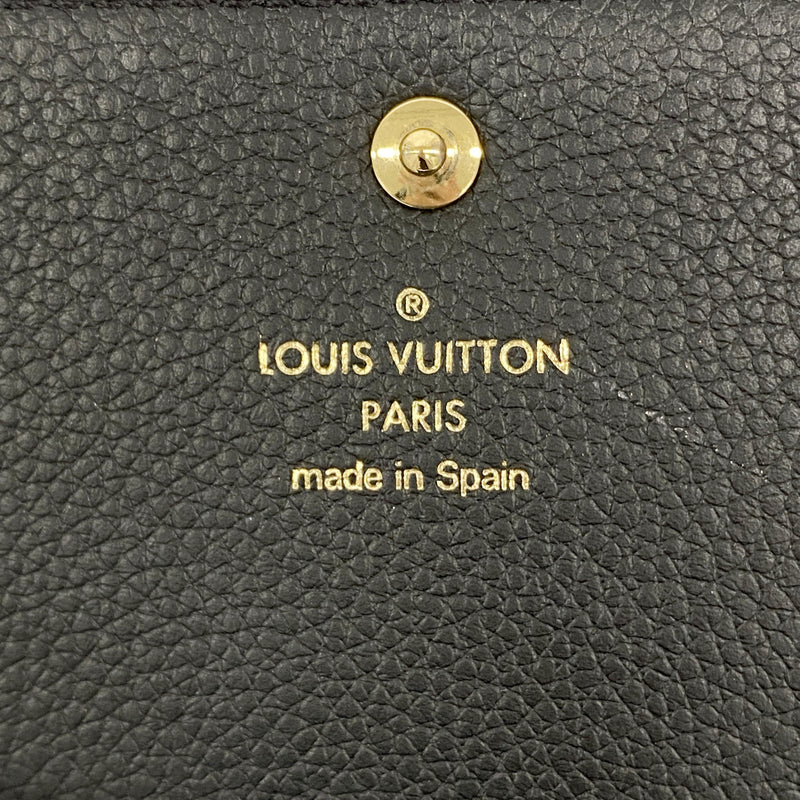 【6ie7191】ルイヴィトン カードケース モノグラム・アンプラント アンヴェロップカルトドゥヴィジット M27908 ノワール【中古】レディース