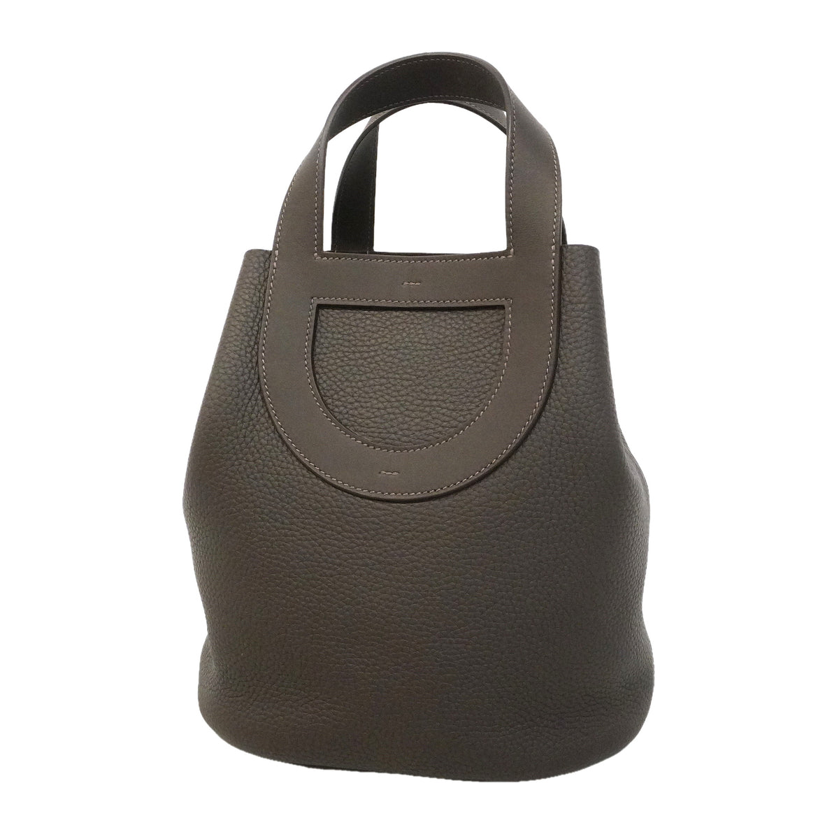 【6ie7193】エルメス ハンドバッグ インザループ22 トリヨンクレマンス ベブラン シルバー金具 G刻印【中古】レディース