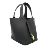 【6ie7194】エルメス ハンドバッグ ピコタンロックPM トリヨンクレマンス ブルーニュイ ゴールド金具 G刻印【中古】レディース