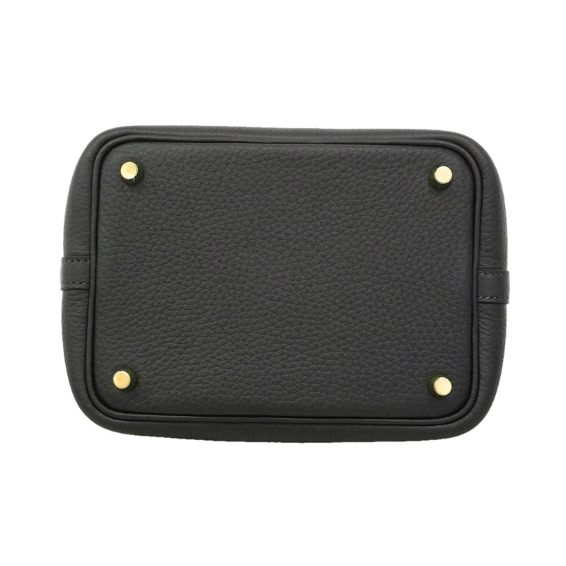 【6ie7194】エルメス ハンドバッグ ピコタンロックPM トリヨンクレマンス ブルーニュイ ゴールド金具 G刻印【中古】レディース