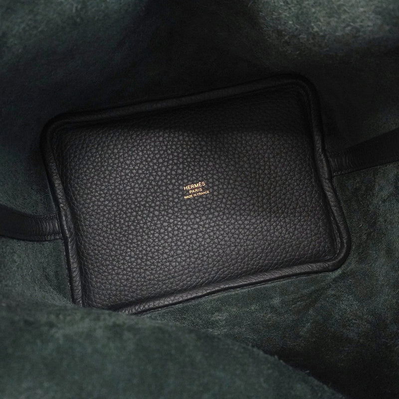 【6ie7194】エルメス ハンドバッグ ピコタンロックPM トリヨンクレマンス ブルーニュイ ゴールド金具 G刻印【中古】レディース