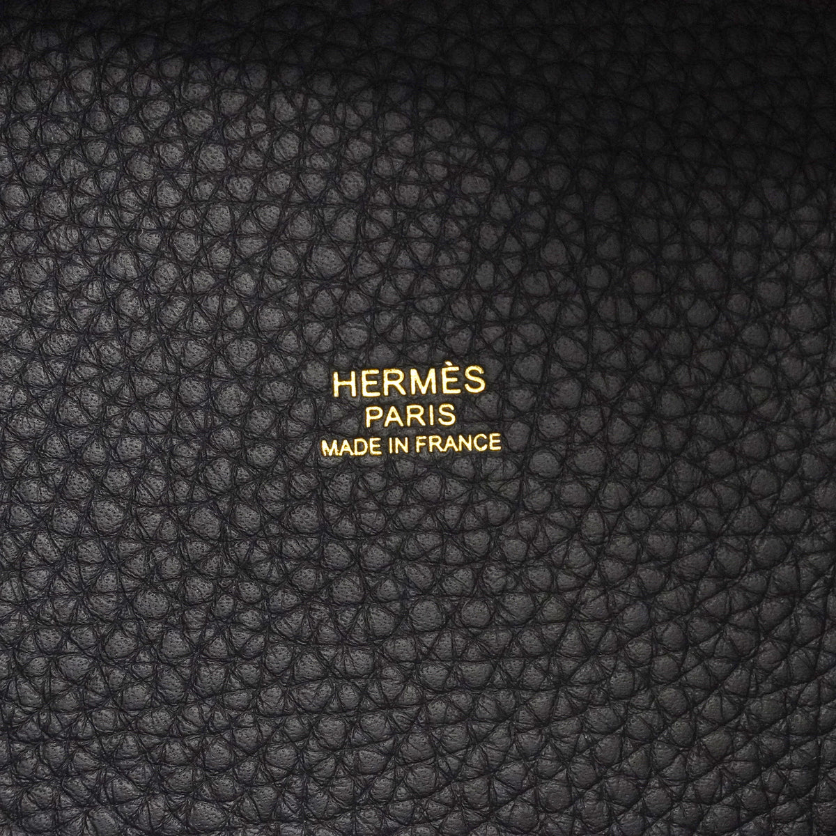 【6ie7194】エルメス ハンドバッグ ピコタンロックPM トリヨンクレマンス ブルーニュイ ゴールド金具 G刻印【中古】レディース