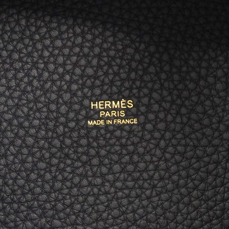 【6ie7194】エルメス ハンドバッグ ピコタンロックPM トリヨンクレマンス ブルーニュイ ゴールド金具 G刻印【中古】レディース