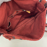 【6ie7196】エルメス ショルダーバッグ フールトゥバサスPM キャンバス ボルドー シルバー金具【中古】メンズ レディース ユニセックス