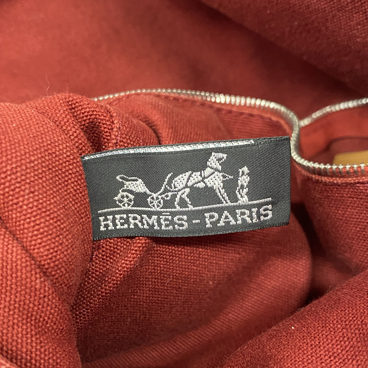 【6ie7196】エルメス ショルダーバッグ フールトゥバサスPM キャンバス ボルドー シルバー金具【中古】メンズ レディース ユニセックス