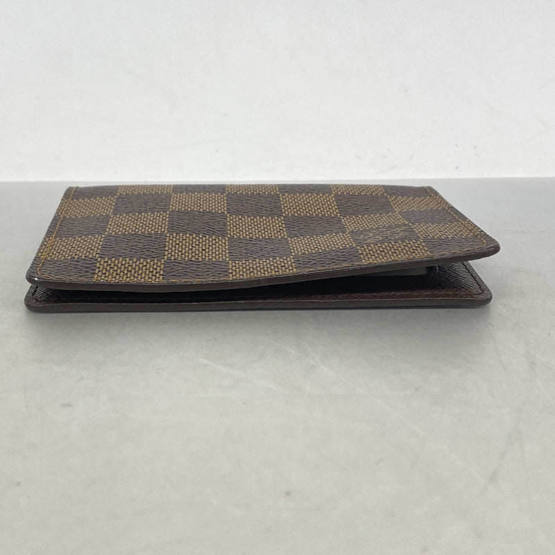 【6ie7205】ルイヴィトン カードケース ダミエ ポルト2カルトヴェルティカル N60533 エベヌ【中古】メンズ レディース ユニセックス