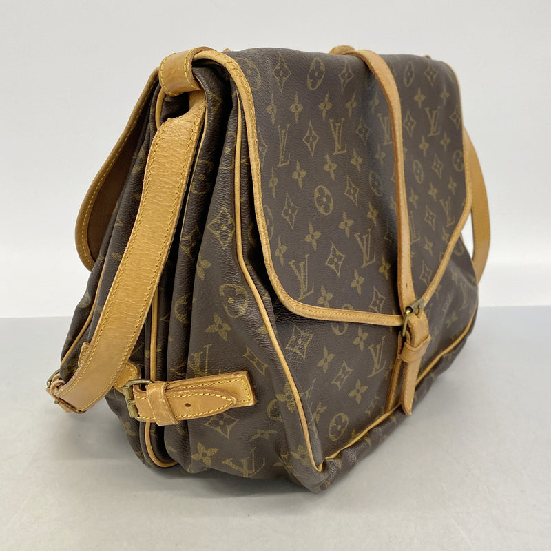 【6ie7210】ルイヴィトン ショルダーバッグ モノグラム ソミュール35 M42254 ブラウン【中古】レディース