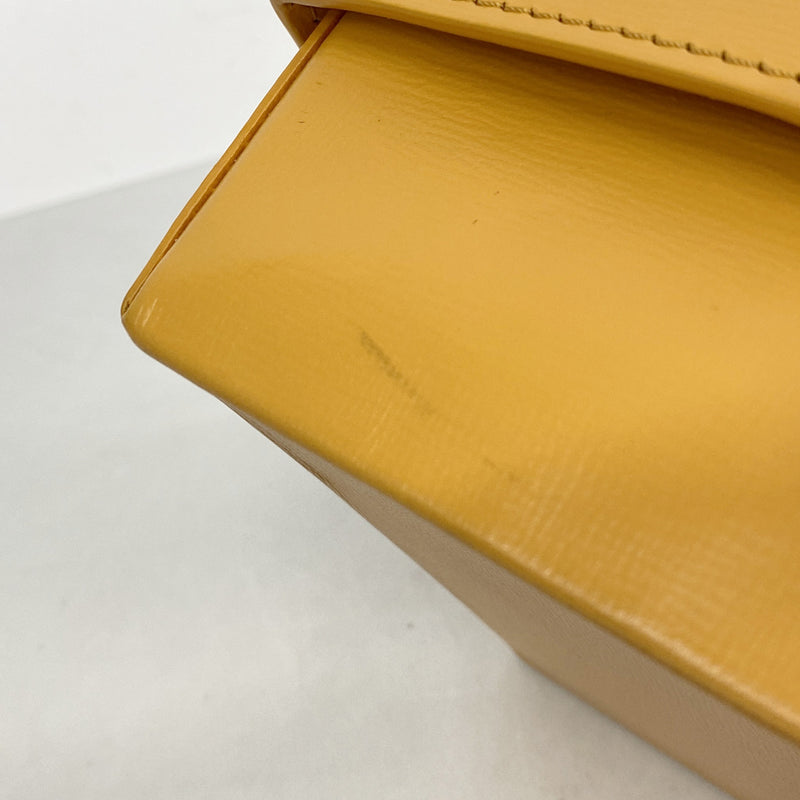 【6ie7219-e】ルイヴィトン ショルダーバッグ LVパッケージング ショッパークラッチ M13984 サフラン【中古】レディース
