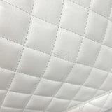 【6ie7223】シャネル トートバッグ カンボン ラムスキン パイソン ホワイト シルバー金具【中古】レディース