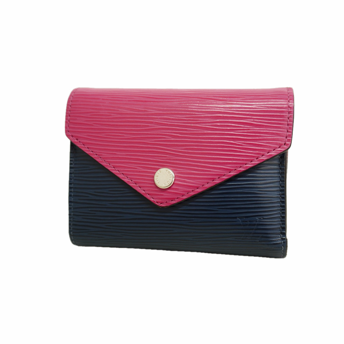 【6ie7240】ルイヴィトン 三つ折り財布 エピ ポルトフォイユヴィクトリーヌ M62204 ピンク アンディゴブルー【中古】レディース