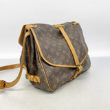 【6ie7247】ルイヴィトン ショルダーバッグ モノグラム ソミュール35 M42254 ブラウン【中古】レディース