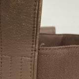 【6ie7262】エルメス トートバッグ アカプルコカバスMM トワルシェブロン ブラウン シルバー金具【中古】レディース