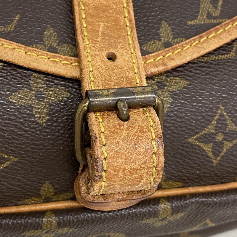 【6ie7269】ルイヴィトン ショルダーバッグ モノグラム ソミュール30 M42256 ブラウン【中古】レディース