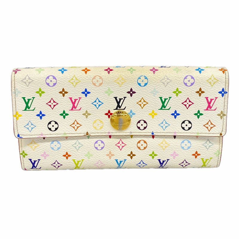【6ie7287】ルイヴィトン 長財布 モノグラム・マルチカラー ポルトフォイユサラ M93744 ブロン/リッチ【中古】レディース