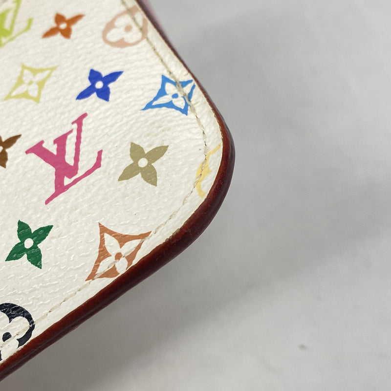 【6ie7288】ルイヴィトン コインケース モノグラム・マルチカラー ポシェットクレ M93734 ブロン/リッチ【中古】レディース