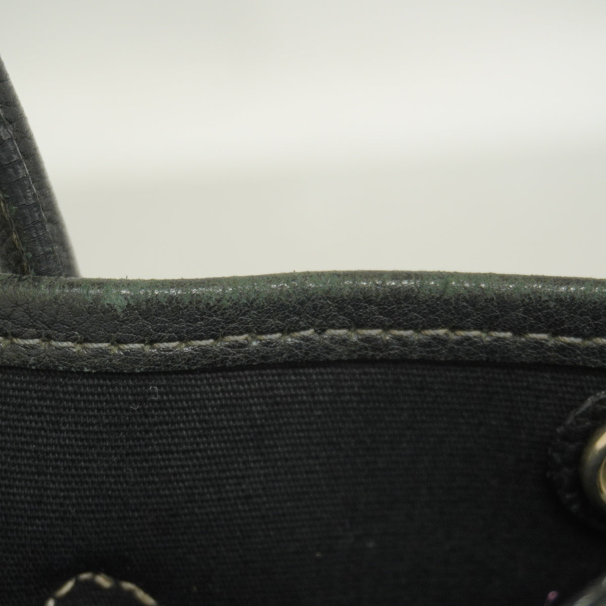【6ie7291】エルメス トートバッグ ガーデンパーティTPM トワルオフィシエ ブラック シルバー金具 □H刻印 2wayバッグ【中古】レディース