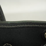 【6ie7291】エルメス トートバッグ ガーデンパーティTPM トワルオフィシエ ブラック シルバー金具 □H刻印 2wayバッグ【中古】レディース
