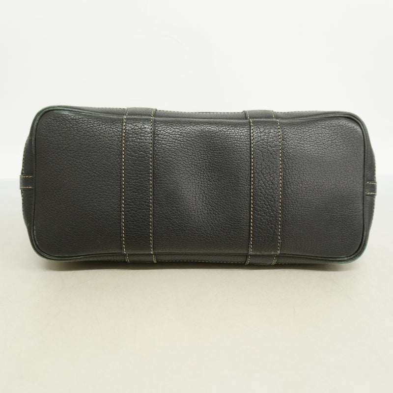 【6ie7291】エルメス トートバッグ ガーデンパーティTPM トワルオフィシエ ブラック シルバー金具 □H刻印 2wayバッグ【中古】レディース