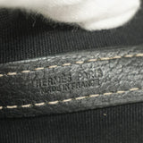 【6ie7291】エルメス トートバッグ ガーデンパーティTPM トワルオフィシエ ブラック シルバー金具 □H刻印 2wayバッグ【中古】レディース