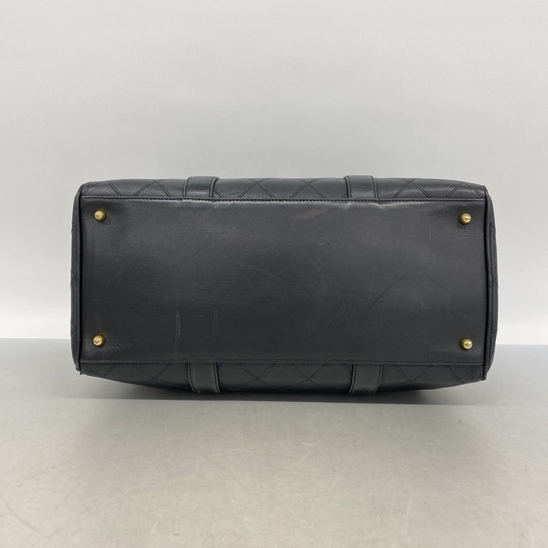 【6ie7304】シャネル ハンドバッグ ビコローレ ラムスキン ブラック ゴールド金具 2wayバッグ【中古】レディース